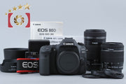 【中古】Canon キヤノン EOS 80D ダブルズームキット シャッター回数僅少