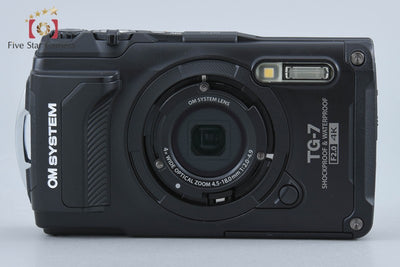 【中古】OM SYSTEM (OLYMPUS) オーエム システム TOUGH TG-7 ブラック コンパクトデジタルカメラ シャッター回数僅少