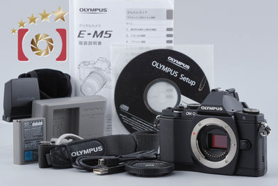 【中古】OLYMPUS オリンパス OM-D E-M5 ブラック ミラーレス一眼カメラ シャッター回数僅少