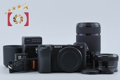 【中古】SONY ソニー α6400 ILCE-6400Y ブラック ダブルズームレンズキット シャッター回数僅少