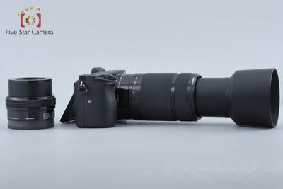 【中古】SONY ソニー α6400 ILCE-6400Y ブラック ダブルズームレンズキット シャッター回数僅少