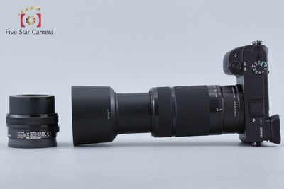 【中古】SONY ソニー α6400 ILCE-6400Y ブラック ダブルズームレンズキット シャッター回数僅少