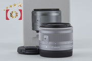 【中古】Canon キヤノン EF-M 15-45mm f/3.5-6.3 IS STM シルバー 元箱付き