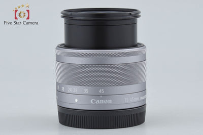 【中古】Canon キヤノン EF-M 15-45mm f/3.5-6.3 IS STM シルバー 元箱付き