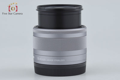 【中古】Canon キヤノン EF-M 15-45mm f/3.5-6.3 IS STM シルバー 元箱付き