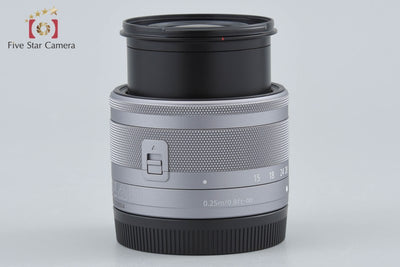 【中古】Canon キヤノン EF-M 15-45mm f/3.5-6.3 IS STM シルバー 元箱付き