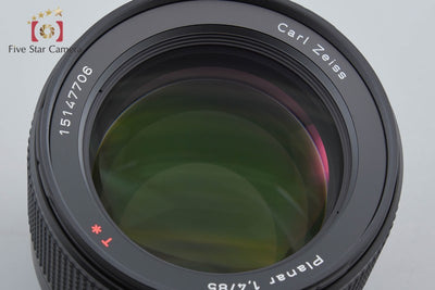 【中古】CONTAX コンタックス Carl Zeiss Planar 85mm f/1.4 T* Nマウント