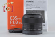 【Used】SONY E 35mm f/1.8 OSS SEL35F18 with original box