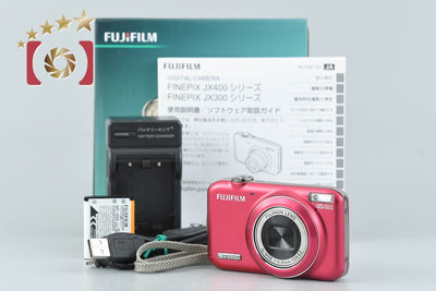 【中古】FUJIFILM 富士フイルム FINEPIX JX400 レッド コンパクトデジタルカメラ 元箱付き