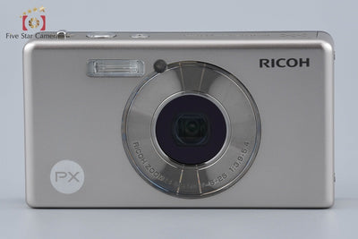 [Used] RICOH PX Champagne Silver Waterproof Digital Camera with Original Box
