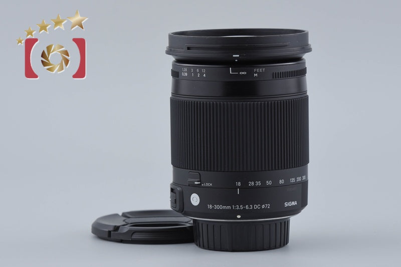 【中古】SIGMA シグマ 18-300mm f/3.5-6.3 DC MACRO OS HSM Contemporary ニコン用