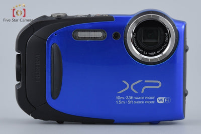 【中古】FUJIFILM 富士フイルム FINEPIX XP70 ブルー コンパクトデジタルカメラ 元箱付き