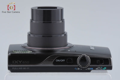 【中古】Canon キヤノン IXY 650 ブラック コンパクトデジタルカメラ