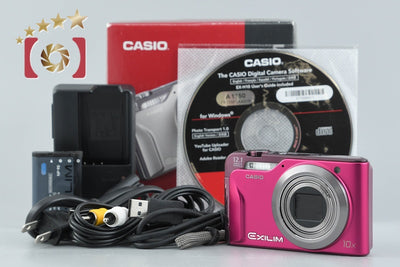 【中古】Casio カシオ EXILIM EX-H10 ピンク コンパクトデジタルカメラ 元箱付き