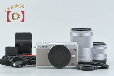 [Used] Canon EOS M100 Double Zoom Lens Kit Gray