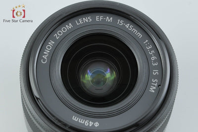 [Used] Canon EF-M 15-45mm f/3.5-6.3 IS STM Black with Original Box