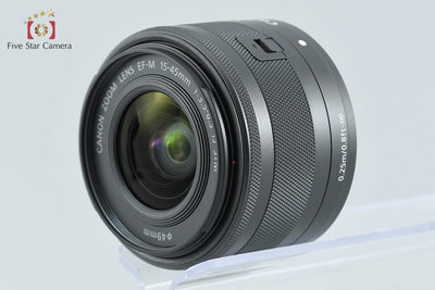 [Used] Canon EF-M 15-45mm f/3.5-6.3 IS STM Black with Original Box