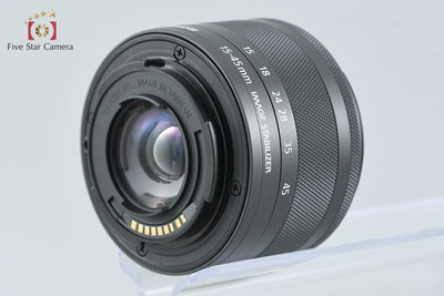 [Used] Canon EF-M 15-45mm f/3.5-6.3 IS STM Black with Original Box