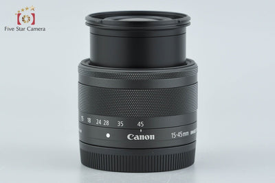 [Used] Canon EF-M 15-45mm f/3.5-6.3 IS STM Black with Original Box