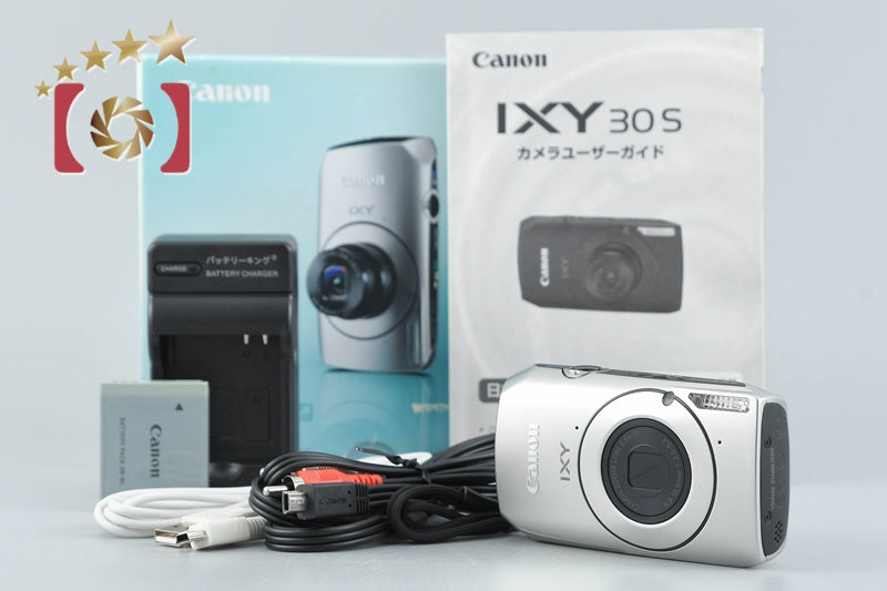 [Used] Canon IXY 30S Silver Compact Digital Camera with Original Box