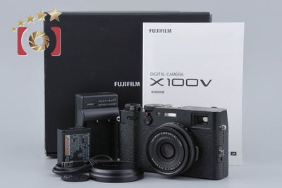 【中古】FUJIFILM 富士フイルム X100V ブラック コンパクトデジタルカメラ 元箱付き