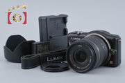 【中古】Panasonic パナソニック LUMIX DMC-GF3 ブラック + G VARIO 14-42mm f/3.5-5.6 ASPH. MEGA O.I.S. H-FS014042 シャッター回数僅少