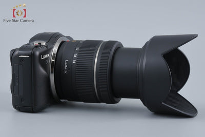 【中古】Panasonic パナソニック LUMIX DMC-GF3 ブラック + G VARIO 14-42mm f/3.5-5.6 ASPH. MEGA O.I.S. H-FS014042 シャッター回数僅少