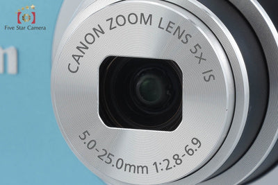 【中古】Canon キヤノン PowerShot A2400 IS ブルー コンパクトデジタルカメラ 元箱付き