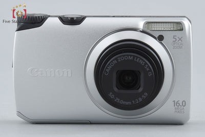 [Used] Canon PowerShot A3300 IS Silver Compact Digital Camera with Original Box
