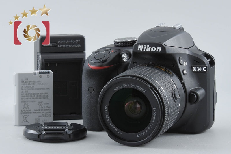 [Used] Nikon D3400 18-55 VR Lens Kit Black - Low Shutter Count