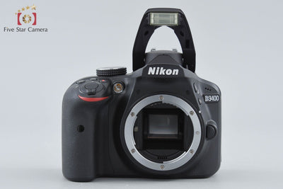 【中古】Nikon ニコン D3400 18-55 VR レンズキット ブラック シャッター回数僅少