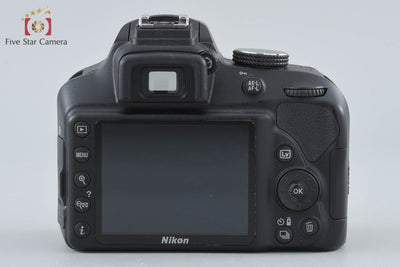 【中古】Nikon ニコン D3400 18-55 VR レンズキット ブラック シャッター回数僅少