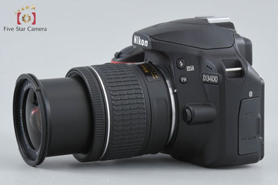 【中古】Nikon ニコン D3400 18-55 VR レンズキット ブラック シャッター回数僅少