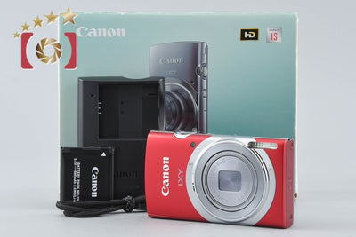 【中古】Canon キヤノン IXY 130 レッド コンパクトデジタルカメラ 元箱付き