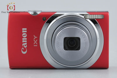 【中古】Canon キヤノン IXY 130 レッド コンパクトデジタルカメラ 元箱付き