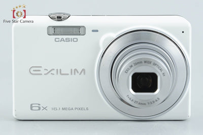 【中古】Casio カシオ EXILIM EX-ZS25 ホワイト コンパクトデジタルカメラ 元箱付き