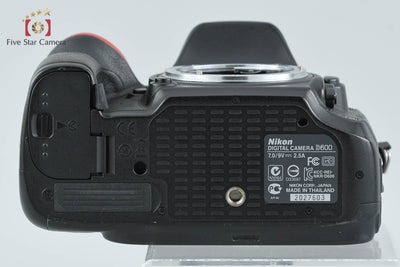 [Used] Nikon D600 Digital SLR Camera