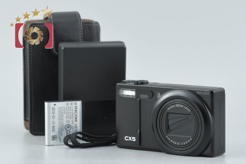 【中古】RICOH リコー CX5 ブラック コンパクトデジタルカメラ シャッター回数僅少