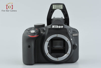【中古】Nikon ニコン D3300 18-55 VR II レンズキット ブラック シャッター回数僅少