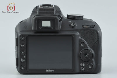 【中古】Nikon ニコン D3300 18-55 VR II レンズキット ブラック シャッター回数僅少