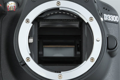 【中古】Nikon ニコン D3300 18-55 VR II レンズキット ブラック シャッター回数僅少