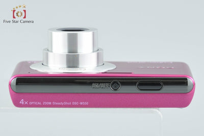 【Used】SONY Cyber-shot DSC-W550 Pink Compact Digital Camera