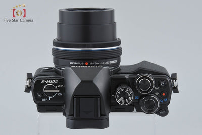 【中古】OLYMPUS オリンパス OM-D E-M10 Mark II 14-42mm EZ レンズキット ブラック シャッター回数僅少 元箱付き