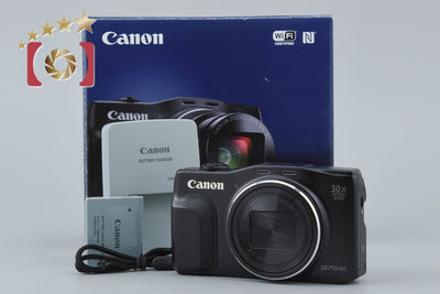 【中古】Canon キヤノン PowerShot SX710 HS ブラック コンパクトデジタルカメラ 元箱付き