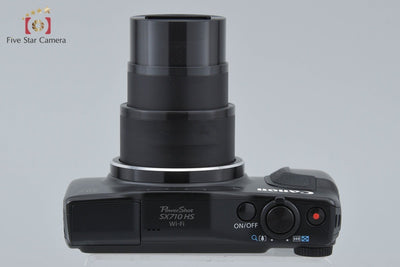 【中古】Canon キヤノン PowerShot SX710 HS ブラック コンパクトデジタルカメラ 元箱付き