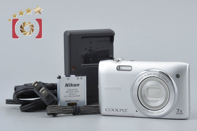 【中古】Nikon ニコン COOLPIX S3400 クリスタルシルバー コンパクトデジタルカメラ