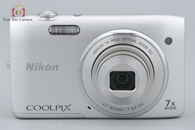 【中古】Nikon ニコン COOLPIX S3400 クリスタルシルバー コンパクトデジタルカメラ