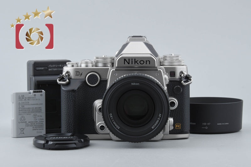 [Used] Nikon Df 50mm f/1.8 G Special Edition Kit Silver, Low Shutter Count