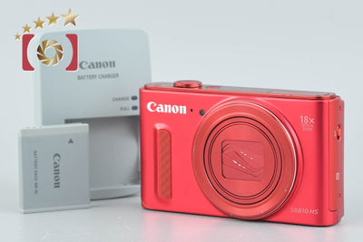 【中古】Canon キヤノン PowerShot SX610 HS レッド コンパクトデジタルカメラ