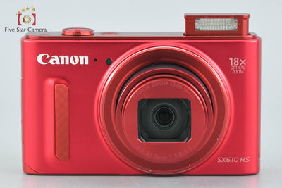 【中古】Canon キヤノン PowerShot SX610 HS レッド コンパクトデジタルカメラ